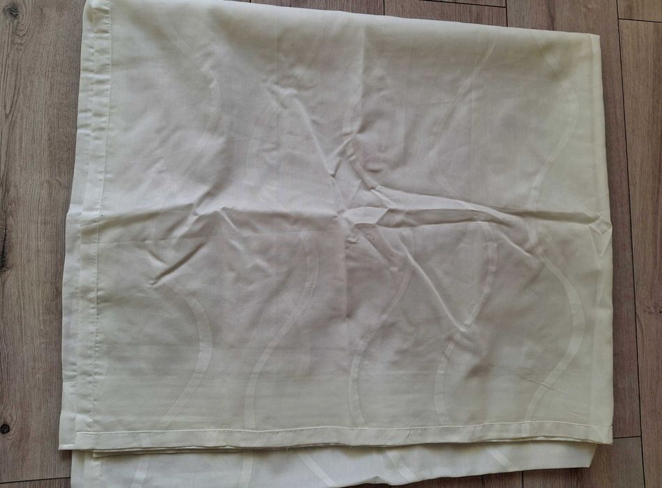 Firanka ozdobna biala przyciemniajaca fale nowa 145x245