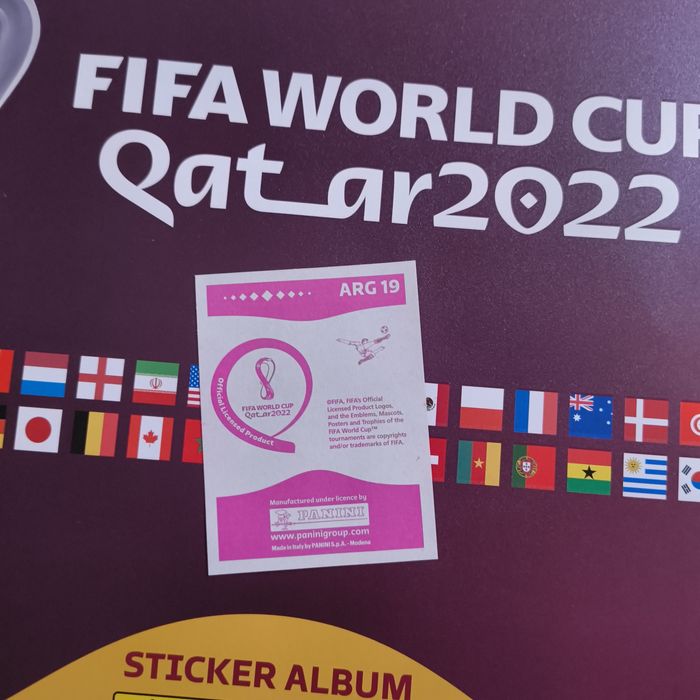 Cromo Lionel Messi World Cup Qatar 2022 Edition Orange