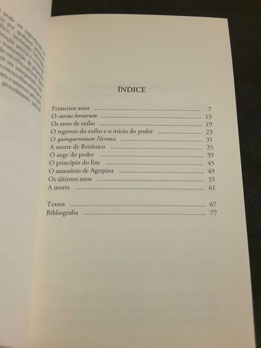 Historiogafia Grega/ Viriato/Júlio César/ Séneca/ Nero/ Marco Aurélio