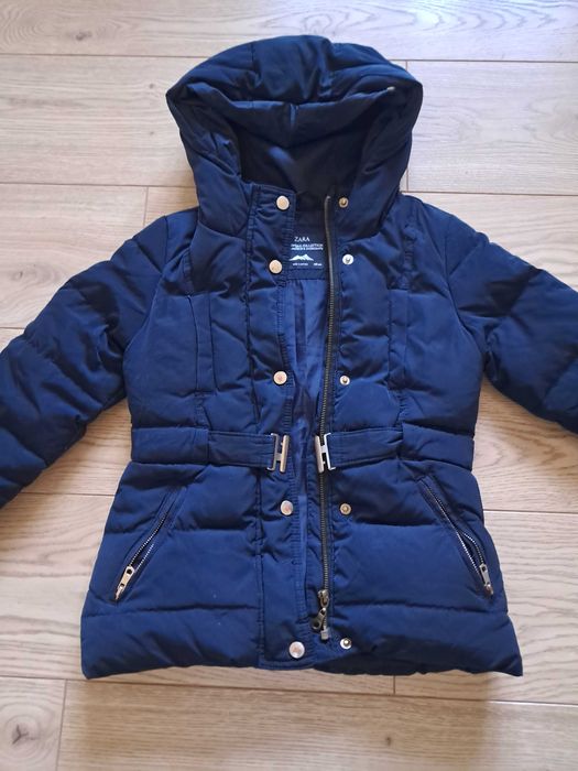 Kurtka Zara 128 puchowa dziewczynka super ciepła