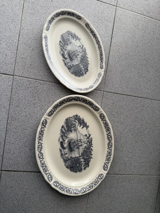 Conjunto 2 Travessas Pratos Antigos – Motivo Descobrimentos – Sacavém