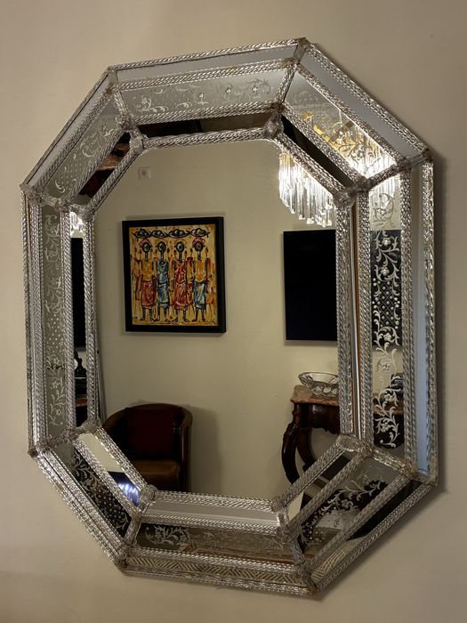 Magnifico Espelho Veneziano Octogonal 120x100