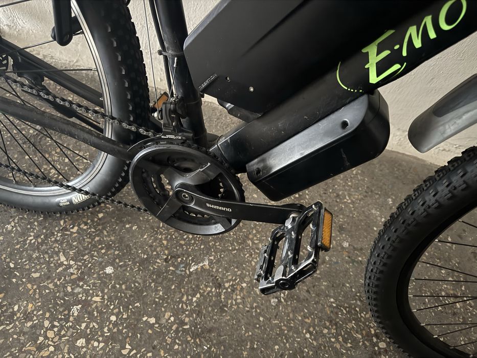 Електровелосипед E-motion MTB 29 GT 48V 700W / рама 19" чорно-зелений