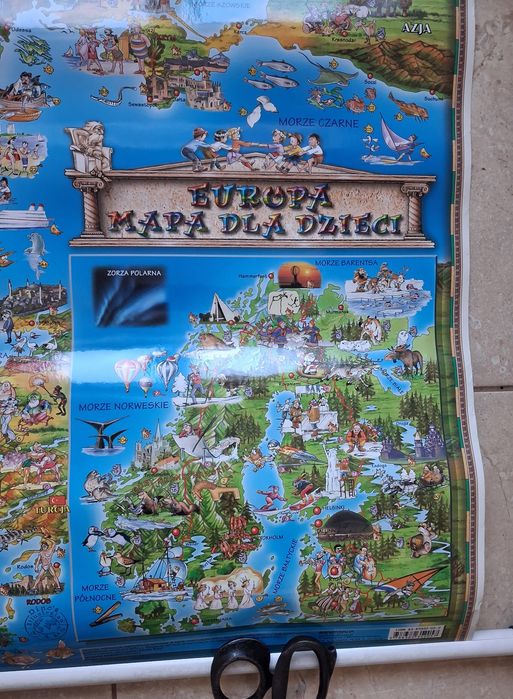 Mapa ścienna Europa Mapa dla dzieci

Map