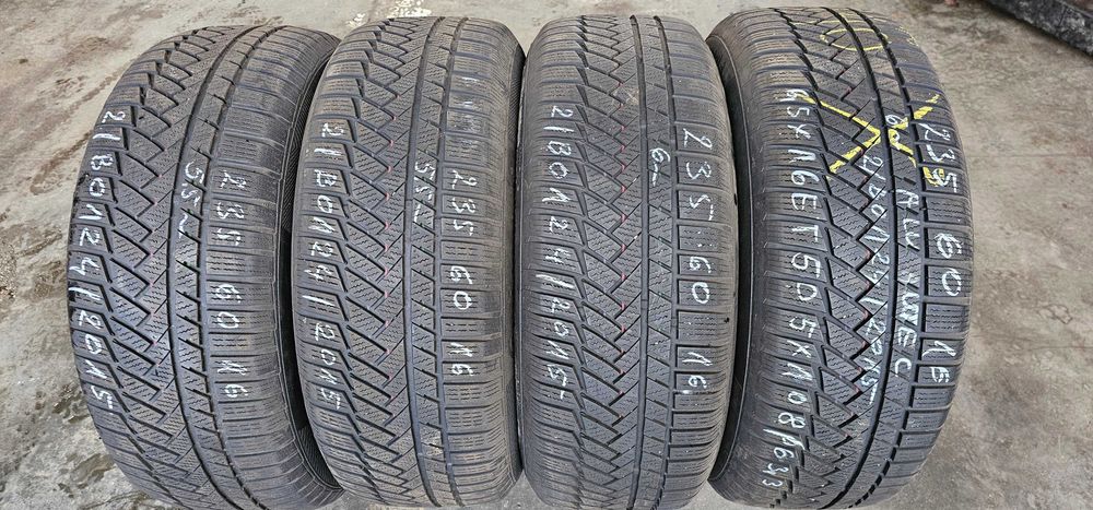 4szt opony zimowe używane 235/60R16 Continental TS850P W-wa