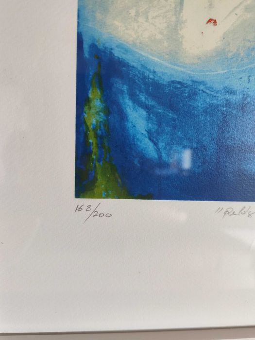 Serigrafia emoldurada Carmo Pólvora - estado novo