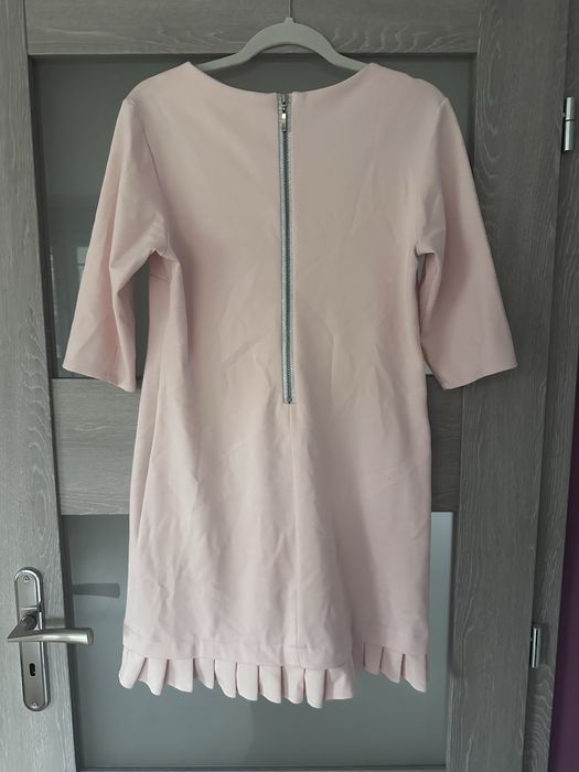 Sukienka damska L 40 pudrowy róż midi