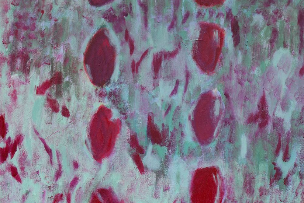 Abstrakcyjny obraz akrylowy 100x70cm "Ślady"