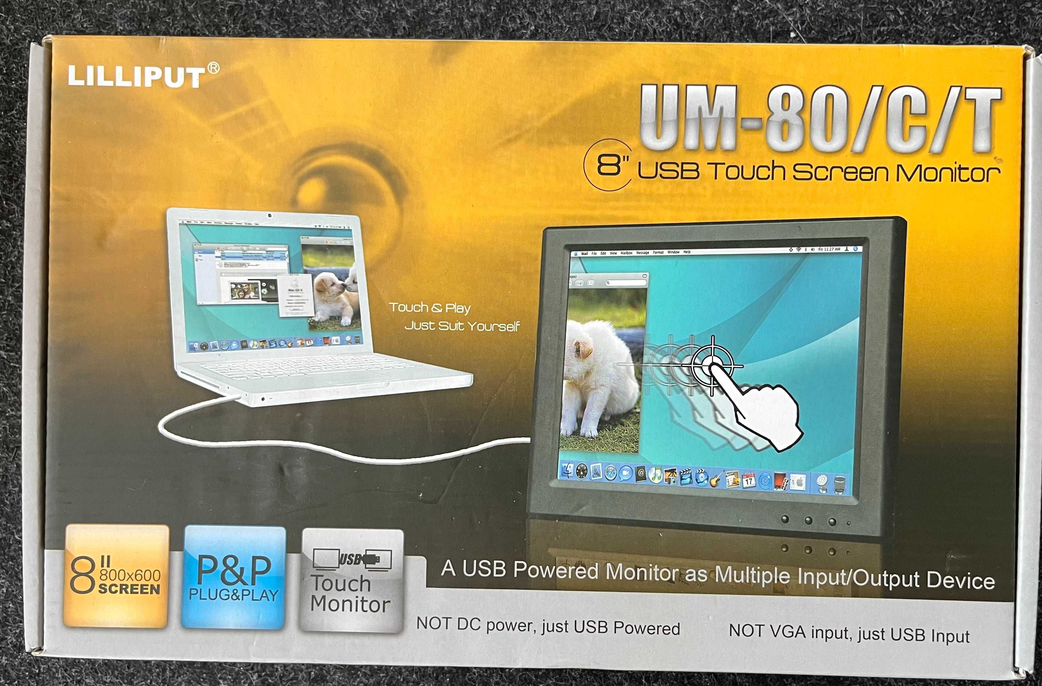 Lilliput USB Monitor 8" - UM-80/C/T (USB Touch Screen) Ovar, São João,  Arada E São Vicente De Pereira Jusã • OLX Portugal