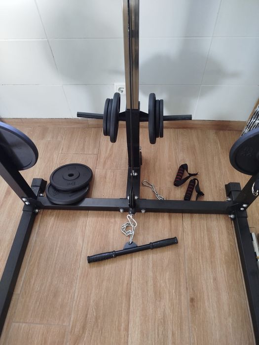 Rack Musculação Multifunções com polias447402348129167362