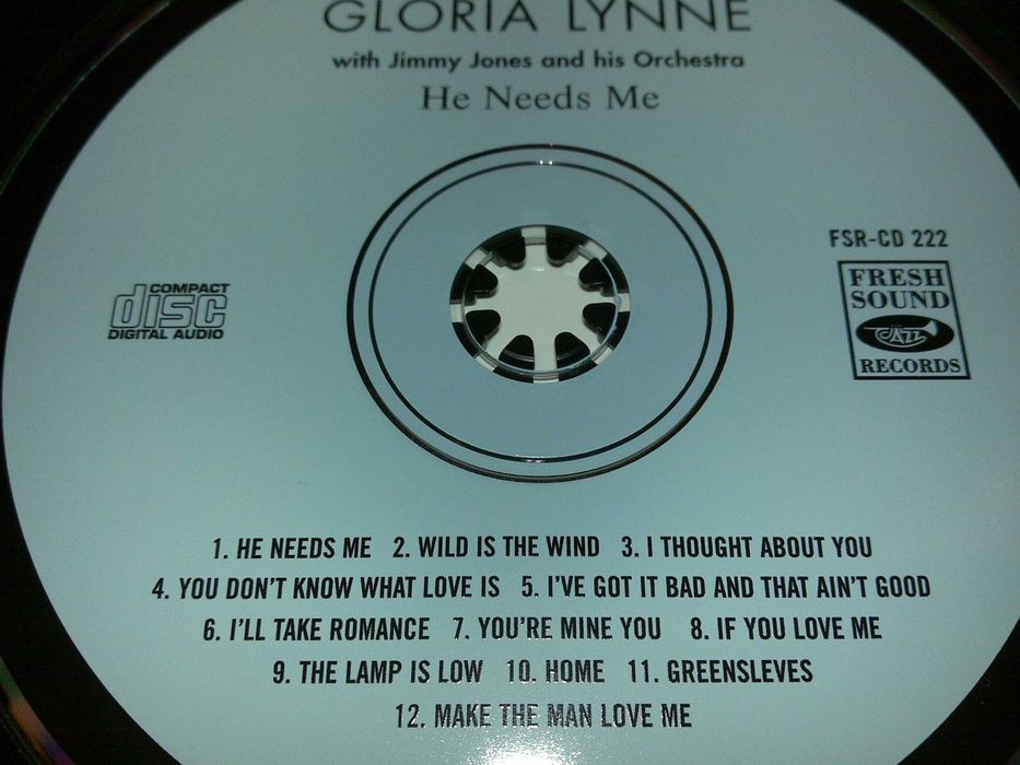 gloria lynne (he needs me) with jimmy jones orchestra - cd