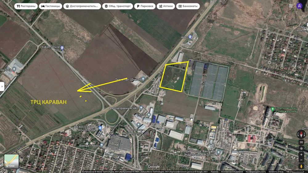 Продам участок 3.4 Га рядом Золотые ключи