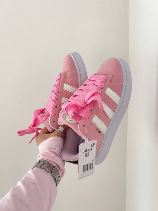 Жіночі Кросівки Adidas Campus Pink Адідас Рожеві Кампус Кроссовки ТОП