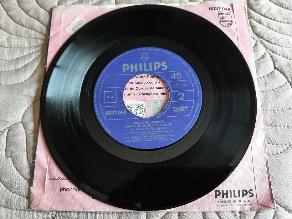 Banda do Casaco - É triste Não Saber Ler - Portugal - Single Vinil