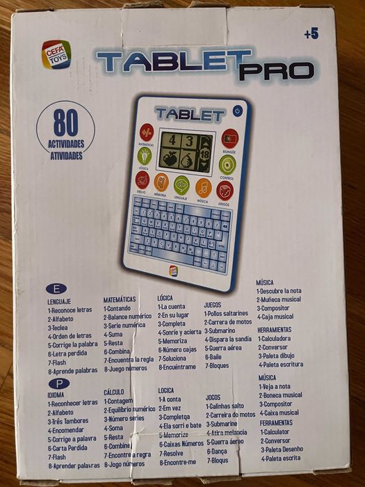 Tablet criança, aprendizagem