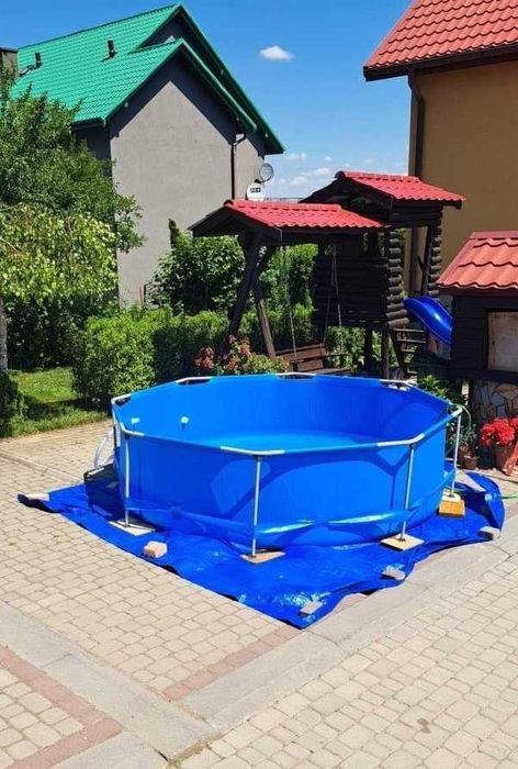 BASEN STELAŻOWY okrągły basen 305cm z akcesoriami