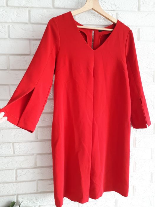 Czerwona sukienka elegancka wesele