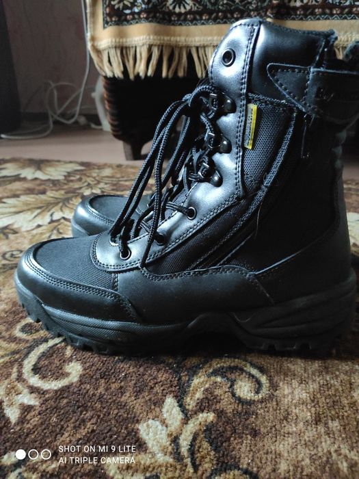 Берцы мужские кожаные