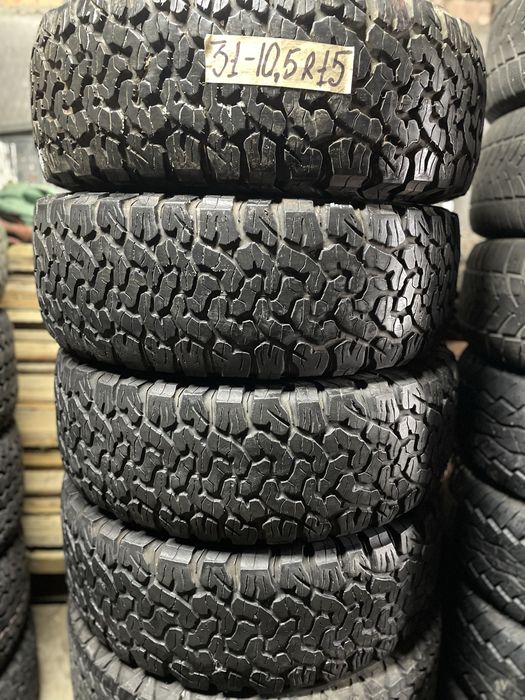 Шини 31-10,5 Р15,265/70,  пари,комплекти,Болото,  всесізон А/Т,