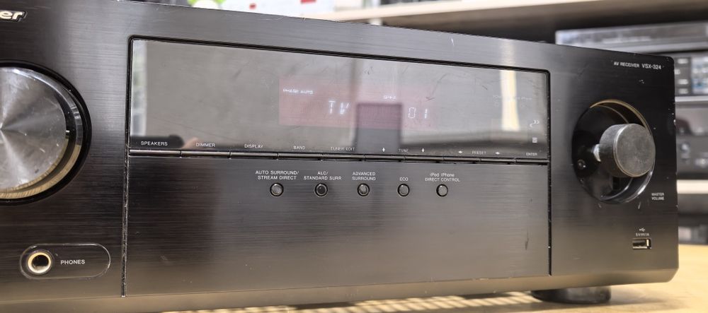 Ресивер Pioneer VSX-324/HDMI/USB/Optical/6Ω