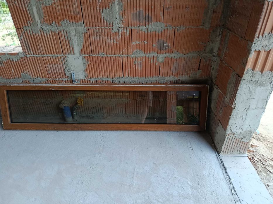 Okno złoty dąb fix, 207x48,5