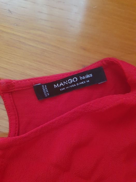 Blusa vermelha Mango
