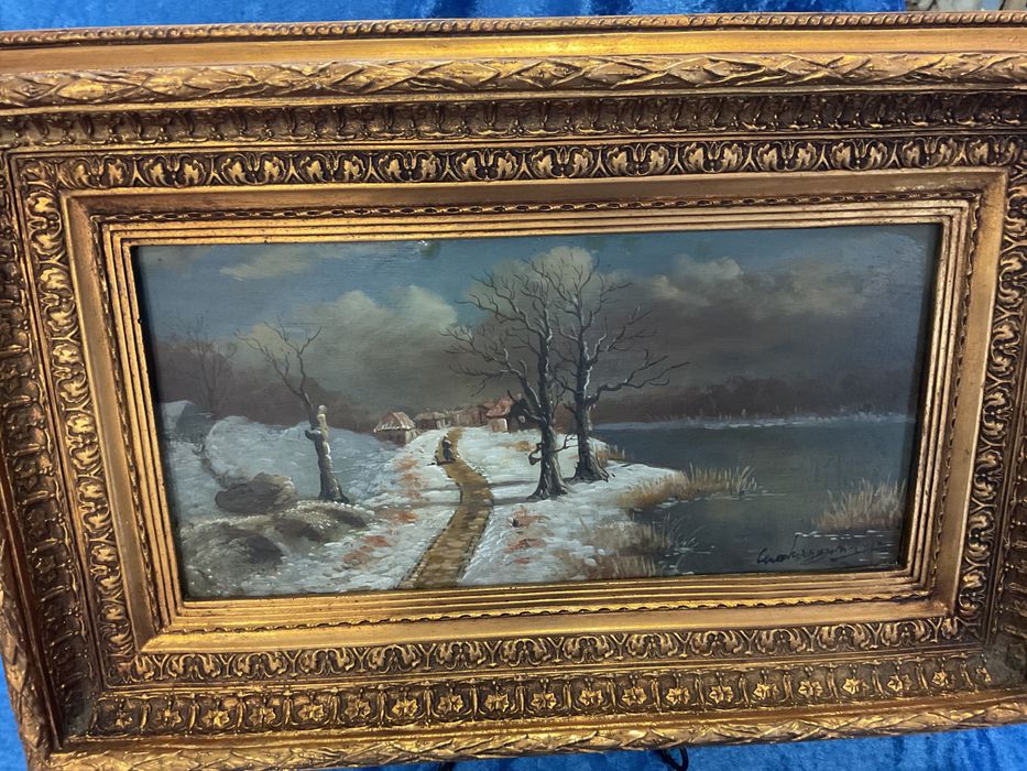 Pintura oleo on board assinada 58x38cm  anúncios abaixo