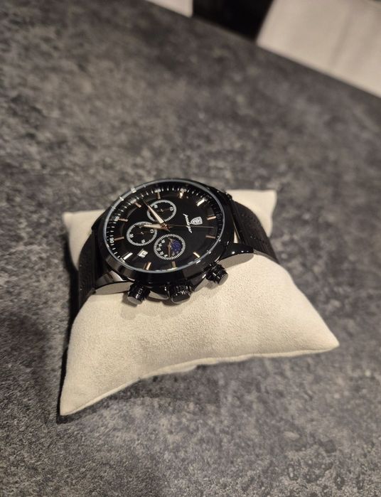 Czarny zegakek męski na branzolecie