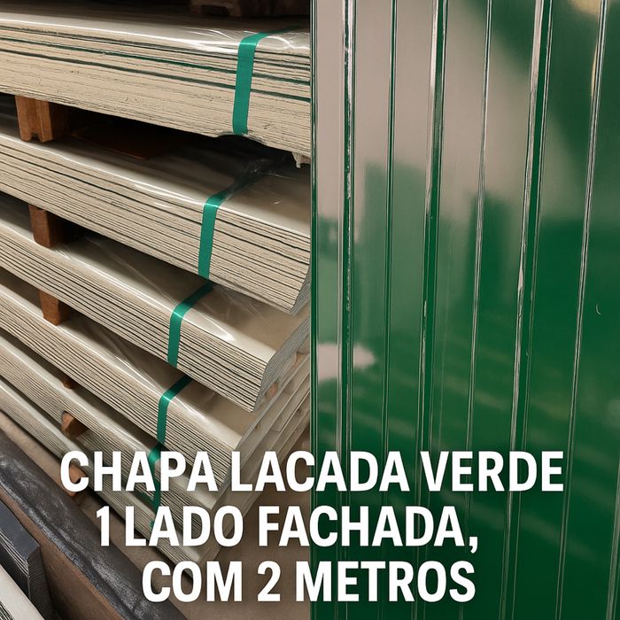Chapa lacada verde