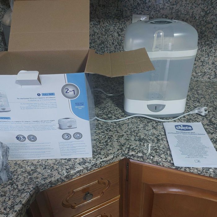Esterilizador de biberões Chicco - 2 em 1 - COMO NOVO