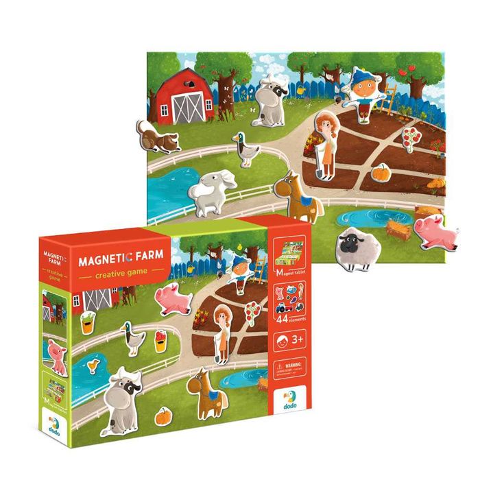 Магнітна гра Dodo Ферма 44 магніти, Зоопарк 35 магнітів