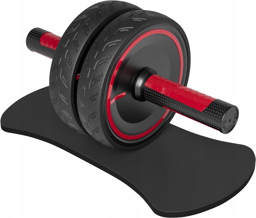 Roller Trenażer Brzucha Podwójne Koło AB Wheel Mata pod kolana
