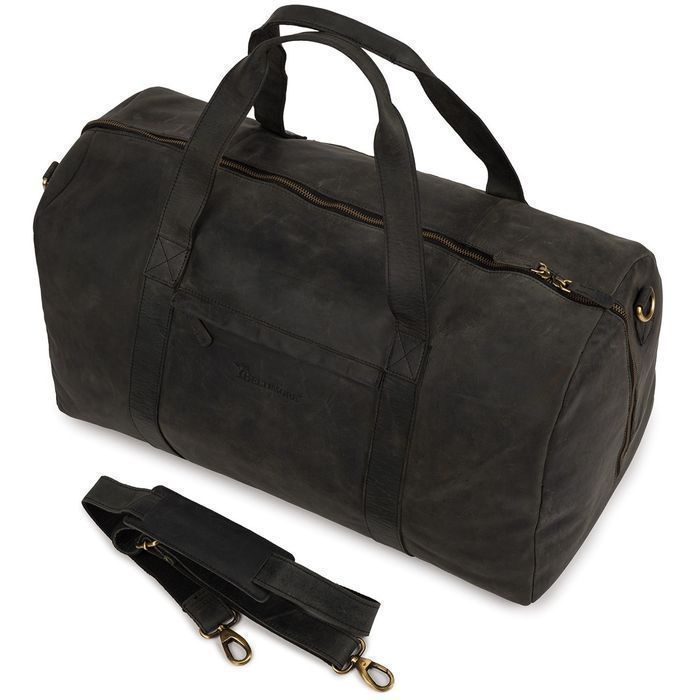 Torba podróżna skórzana weekendowa ekskluzywna skóra nubuk Beltimore