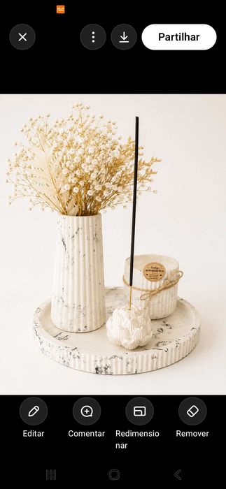 Lembranças e peças decorativas em gesso feito á mão