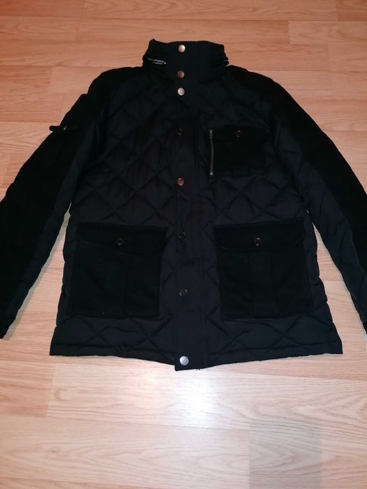 BRUUN&STENGADE  kurtka pikowana z kapturem