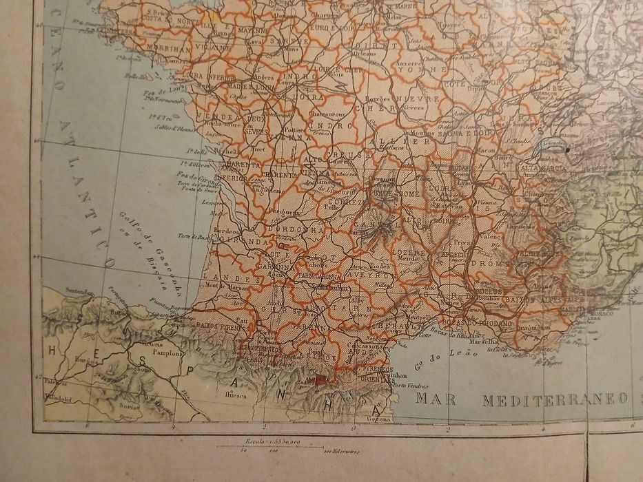 Mapa Europa Central (Final do Séc XIX, Início do Séc XX)