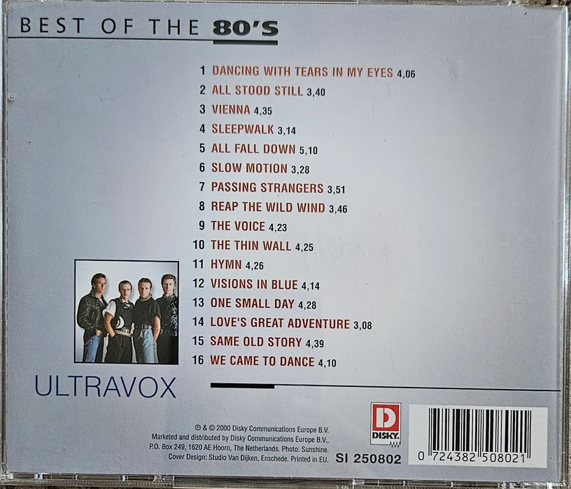 Ultravox "Best of The 8O'S" 
1 DANCING WITH TEARS I