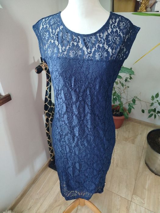 Boho sukienka koronkowa Bruno banani 38