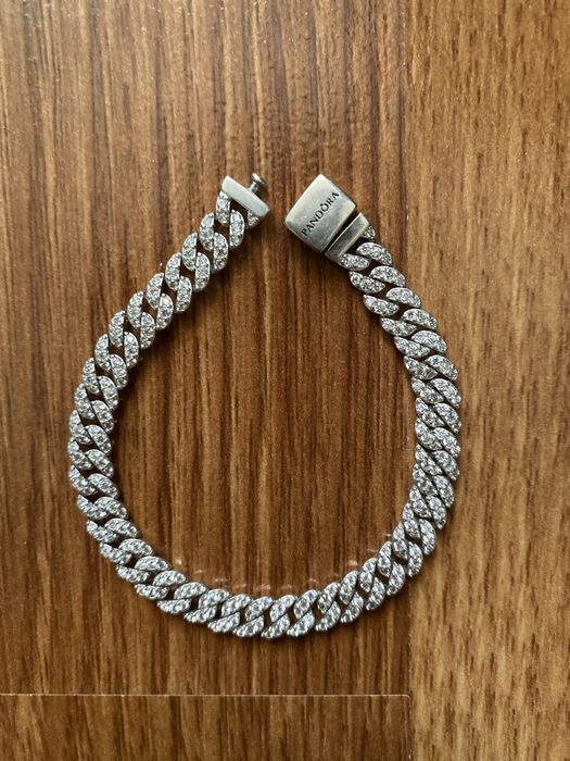 Браслет Pandora жіночий «Кубинське плетіння»