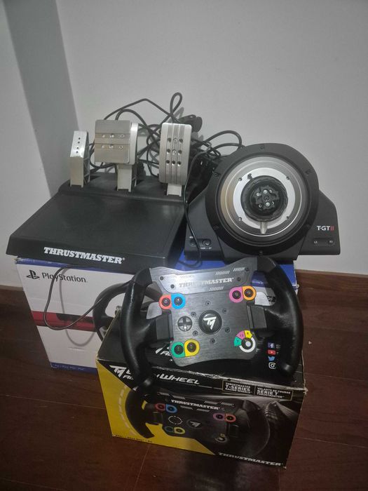 Thrustmaster kit completo base tgt2+ volante + pedais