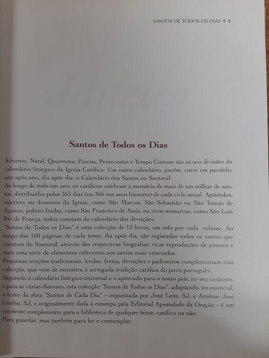 Santos todos os dias
