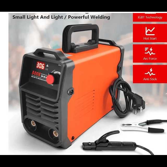 F1306 máquina soldar inverter 300A com cabos - super preço