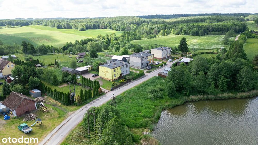 Połowa bloku nad jeziorem na Mazurach!!
