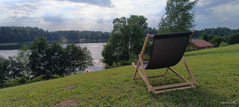 Domek nad jeziorem, balia, las, wakacje, klimatyzacja, wolne terminy