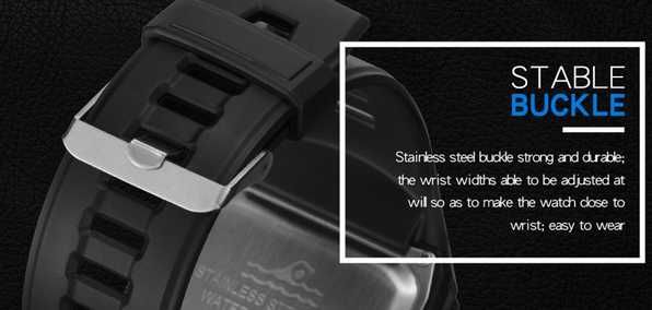 Часы водонепроницаемые мужские спортивные