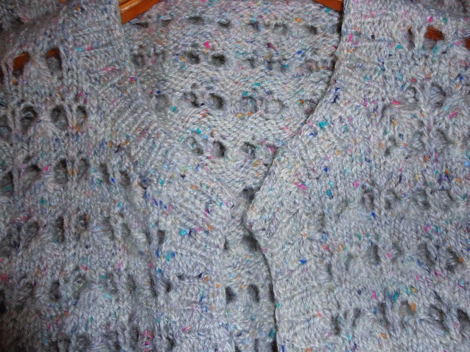 Lindíssimo casaco rendilhado 100% lã