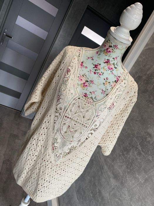 Ażurowy sweter M 38 H&M