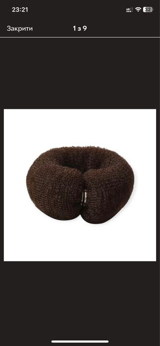 Бублик для пучка на кнопці