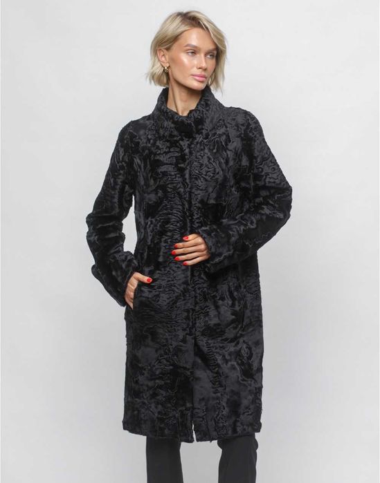 Пальто Италия Шуба из каракульчи Swakara