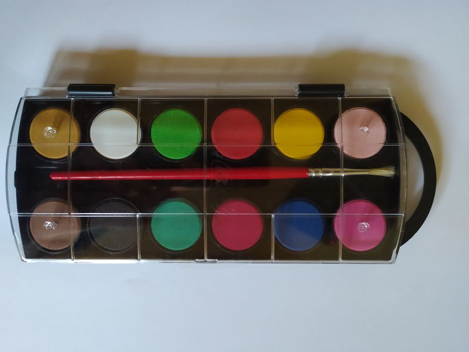 Фарби "BIG" сухі акварельні 12 кольорів